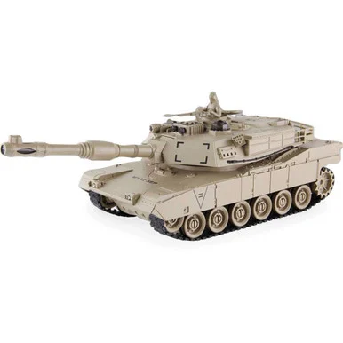 R/C 2.4 Ghz Remote Control M1 Infra Red Battle Tank w/Lights MH666129 - New Capable