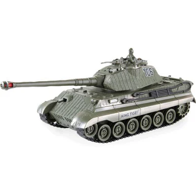 R/C 2.4 Ghz Remote Control King Tiger Infra Red Battle Tank MH666131 - New Capable