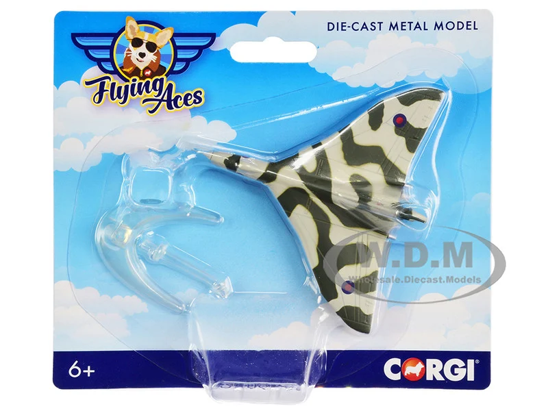 Avro Vulcan Strategic Bomber Aircraft "RAF" "Flying Aces" Series Diecast Model by Corgi - Military Models