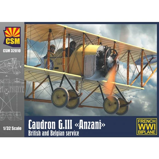 Copper State 32010 1/32 Caudron G.III Anzani, British and Belgian service - Model Planes