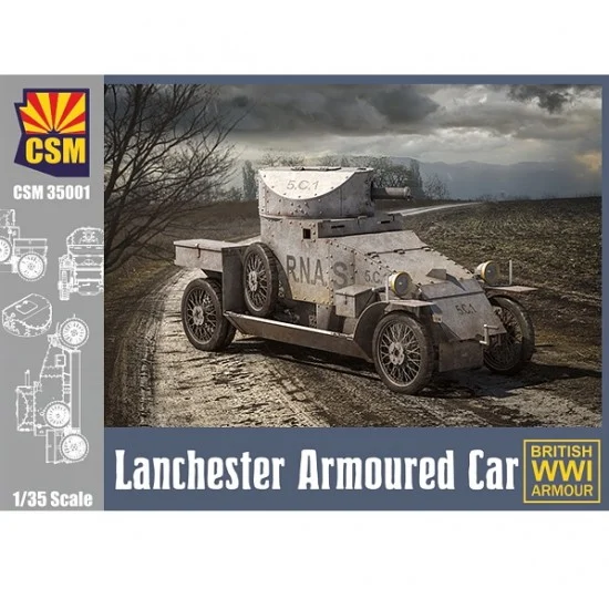 Copper State 35001 1/35 WWI British Lanchester Armoured Car - Military Vehicles & Tanks