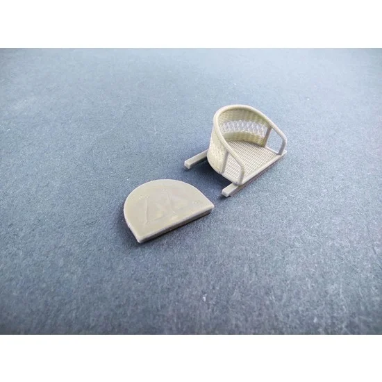 Copper State A32-008 1/32 Bristol Scout Wicker Seat with Cushion for Copper State kit