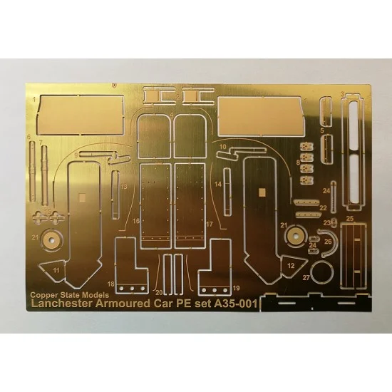 Copper State A35-001 1/35 Lanchester Armoured Car PhotoEtch Set for Copper State kit
