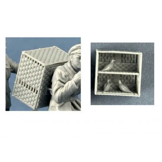 Copper State A35-058 1/35 Pigeon Baskets (2pcs, 3d printed parts)