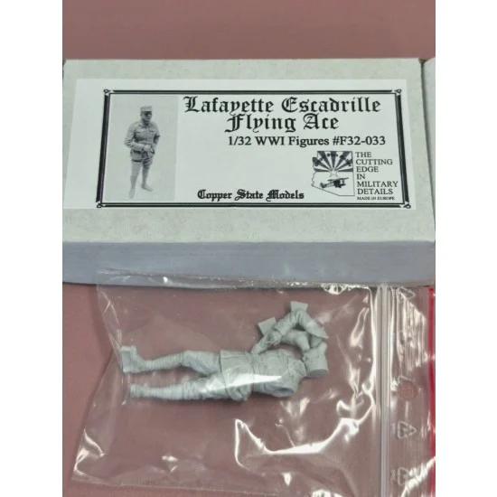 Copper State F32-033 1/32 WWI Lafayette Escadrille Flying Ace Standing Figure