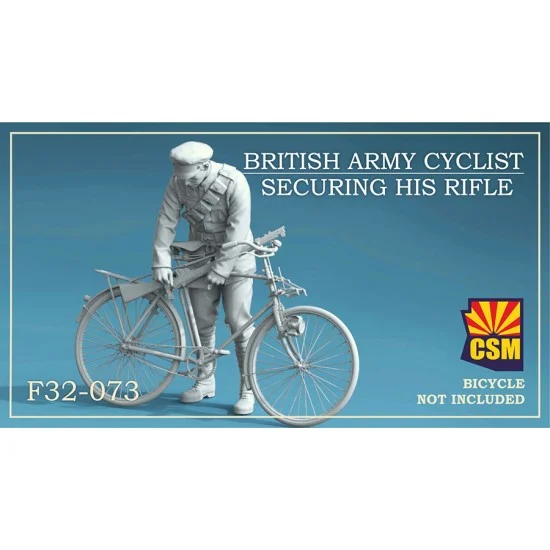 Copper State F32-073 1/32 British Army Cyclist Securing His Rifle