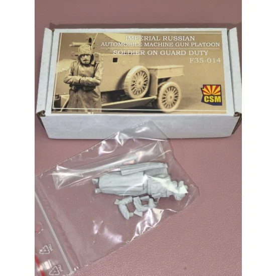 Copper State F35-014 1/35 Imperial Russian Automobile Machine Gun Platoon Soldier On Guard Duty