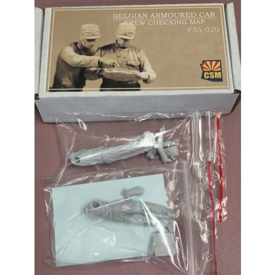 Copper State F35-020 1/35 Belgian Armoured Car Crew Checking Map