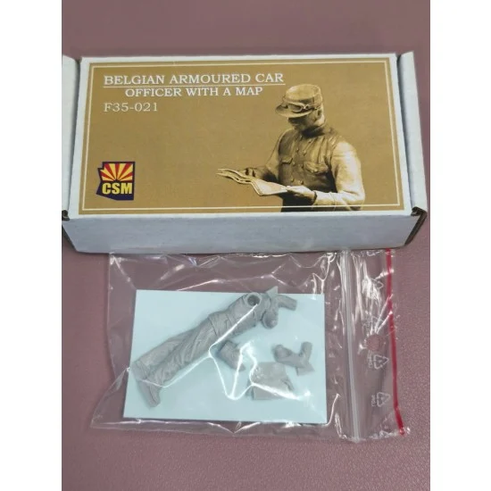 Copper State F35-021 1/35 Belgian Armoured Car Officer With A Map