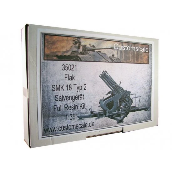 Custom Scales 35021 1/35 Flak SMK 18 Typ 2 Salvengerat - Military Vehicles & Tanks