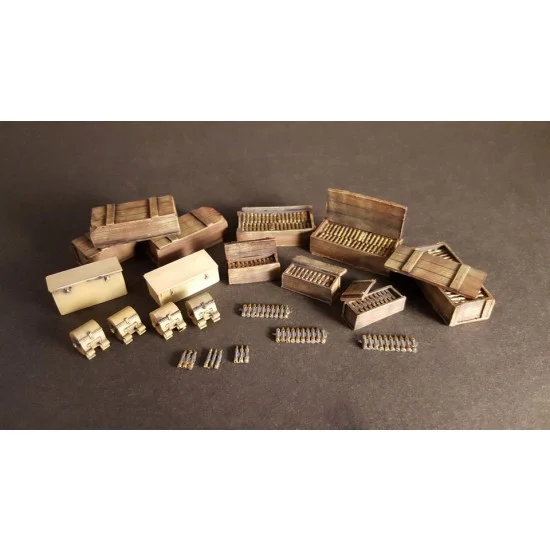 Custom Scales 35050 1/35 3cm Ammo Boxes and Accessories - Scenics & Diorama