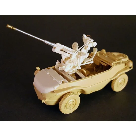 Custom Scales 35051 1/35 2cm Gebirgsflak 38 auf Schwimmwagen Typ 166 Conversion set for Tamiya kit #35224 - Military Vehicles & Tanks