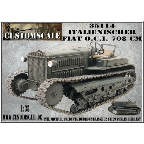 Custom Scales 35114 1/35 Italian Fiat O.C.I. 708CM - Military Vehicles & Tanks