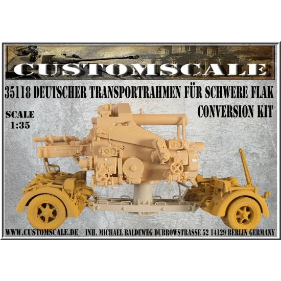Custom Scales 35118 1/35 German Heavy Flak Transport Frame Conversion set for Amusing Hobby kits - Military Vehicles & Tanks