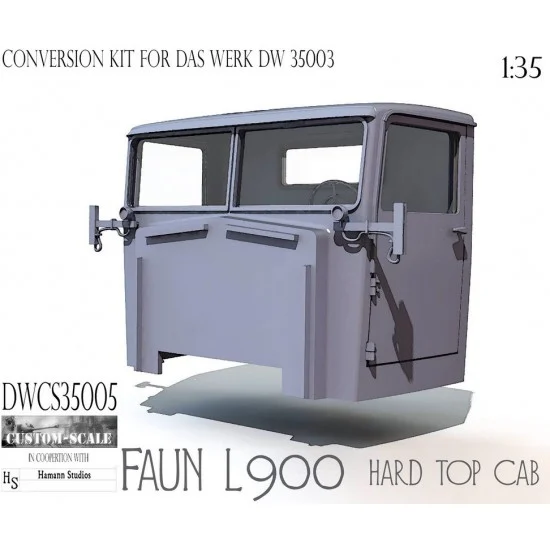 Custom Scales DWCS35005 1/35 Faun L900 Hard Top Cab Coversion set for Das Werk #DW35003 - Military Vehicles & Tanks