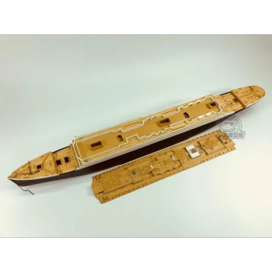 Chuan Yu 350044 1/400 Titanic Wooden Deck w/Metal Chain for Academy kits #14215 - Model Ships & Boats