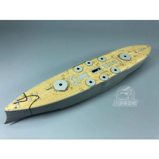 Chuan Yu 350047 1/350 HMS Agamenon Wooden Deck w/Metal Chain for HobbyBoss kits #HB86509 - Model Ships & Boats