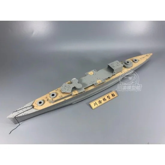 Chuan Yu 350058 1/350 TunisCraven DD-70 Heavy Cruiser Wooden Deck w/Metal Chain for Trumpeter kits #05353