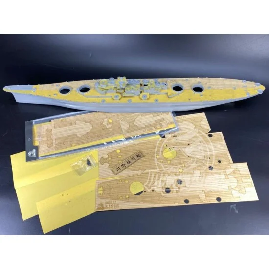 Chuan Yu 350076 1/350 USS Louisiana (BB-19) Wooden Deck & Paint Masking for Very Fire kit #350914