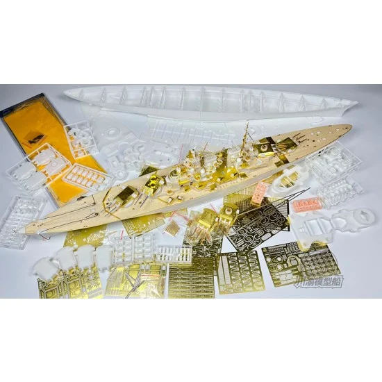 Chuan Yu 531 1/350 Kaiser Wilhelm II H42 Super Anti-Aircraft Battleships Warship Kit
