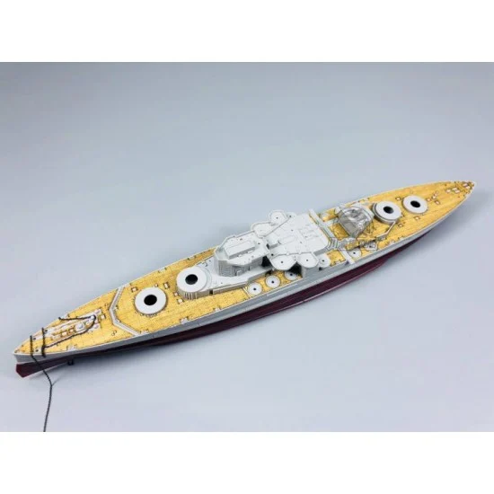 Chuan Yu 700034 1/700 HMS Queen Elizabeth 1941 Wooden Deck w/Metal Chain for Trumpeter kits #05794 - Model Ships & Boats