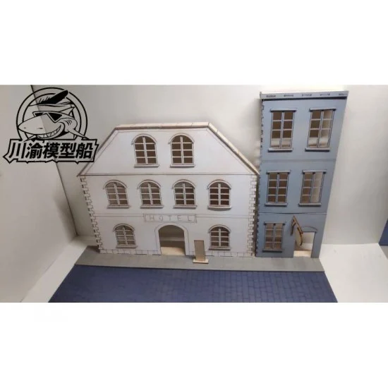 Chuan Yu 718 1/35 WWII European City Diorama Base (380mm x 150mm x 245mm) - Scenics & Diorama