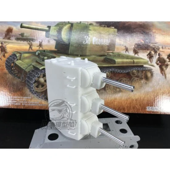 Chuan Yu T017 1/35 Kliment Voroshilov Super-KV2S 3 Turrets Conversion Set for Trumpeter kits #00312
