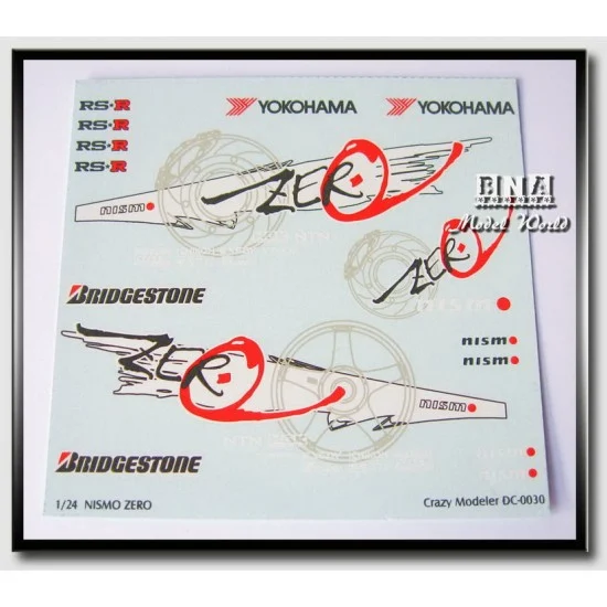 Crazy Modeler DC0030 Decals for 1/24 Nissan R34/Nismo Zero - Model Cars