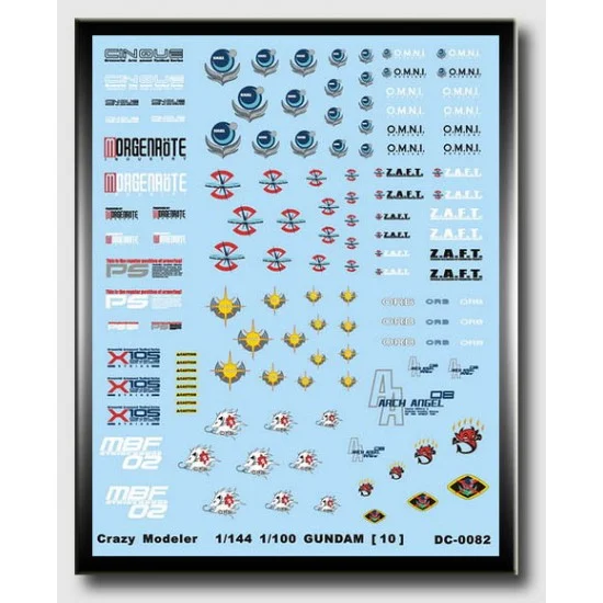 Crazy Modeler DC0082 Decals for 1/144 1/100 Gundam [10] - Sci-fi & Educational Toys