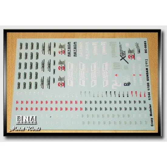 Crazy Modeler DC0083 Decals for 1/144 1/100 Gundam [11] - Sci-fi & Educational Toys