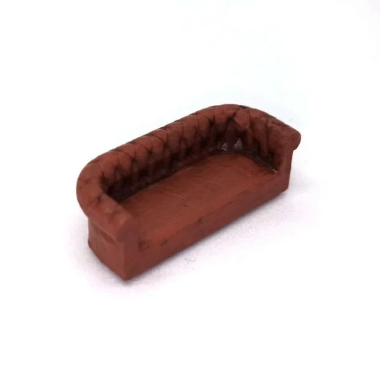 Drums and Crates 1345 1/72 Miniature Furniture Couch Type 3: Chester Style - Scenics & Diorama