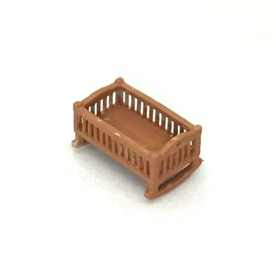 Drums and Crates 1431 1/72 Miniature Furniture Antique Wooden Crib (2pcs) - Scenics & Diorama