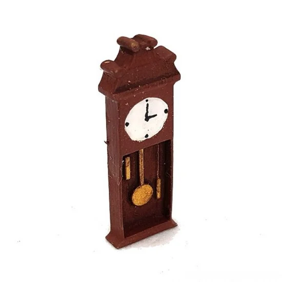 Drums and Crates 1519 1/72 Miniature Furniture - Wooden Grandfather Clock