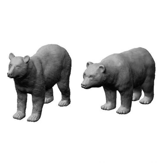 Drums and Crates 1809 1/72 Miniature Animals - Standing Bears (2pcs)