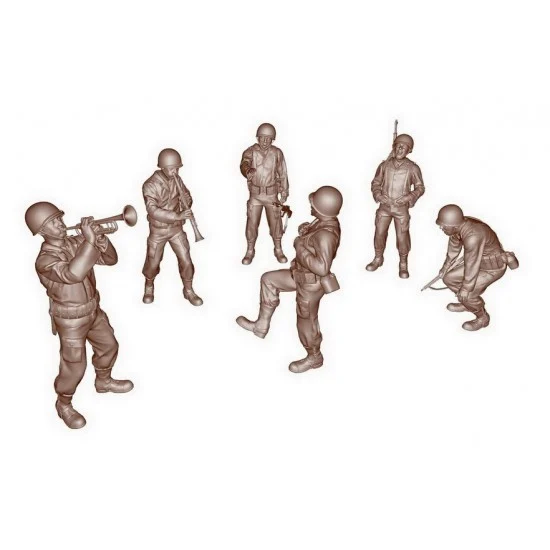 Drums and Crates 3542 1/35 US Soldiers at Party (6 figures) - Model Figures