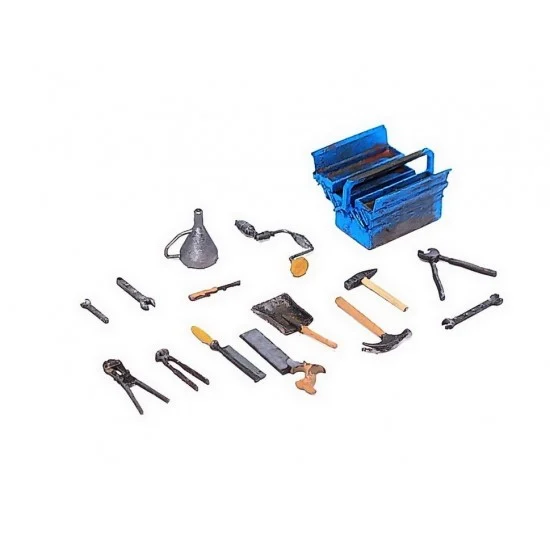 Drums and Crates 5107 1/35 Mini Hand Tools (2 sets w/toolbox) - Scenics & Diorama