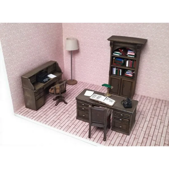 Drums and Crates 5485 1/35 Miniature Furniture - Study Room