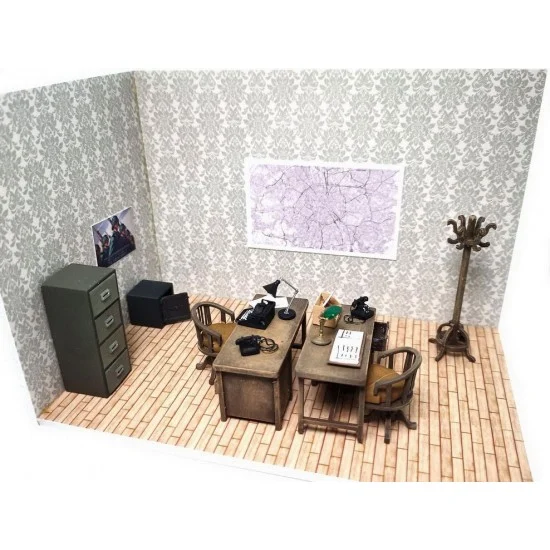Drums and Crates 5486 1/35 Miniature Furniture - Office Scenery