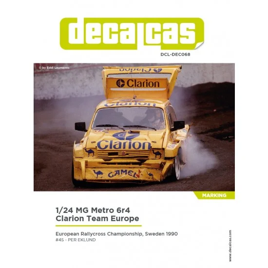 Decalcas DEC068 1/24 MG Metro 6R4 Team Clarion Europe sponsored by Camel - 1990