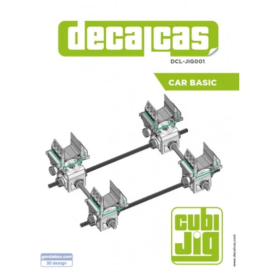 Decalcas JIG001 CubiJig for 1/24 Cars (3D-printed parts and metal parts)