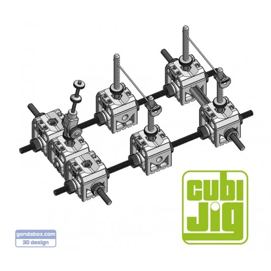 Decalcas JIG002 CubiJig for 1/12 Bikes (3D printed parts and metal parts) - Model Motorcycles