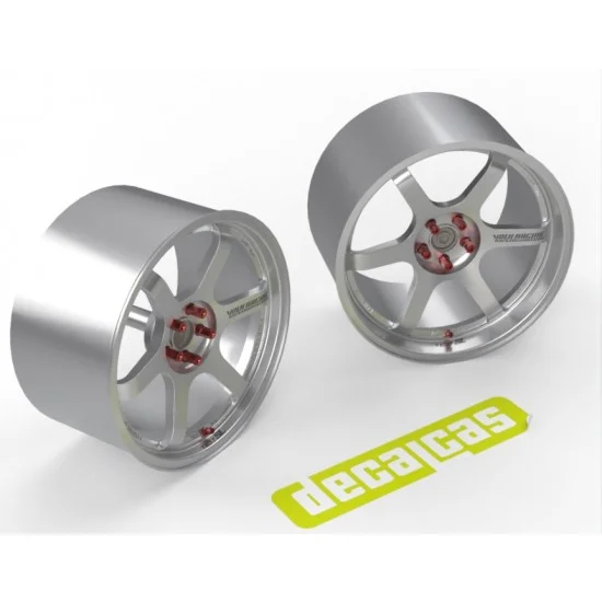 Decalcas PAR166 1/24 Toyota GR Supra A90 Volk Racing Rays TE37-SL Rims for Tamiya #24351 #24371