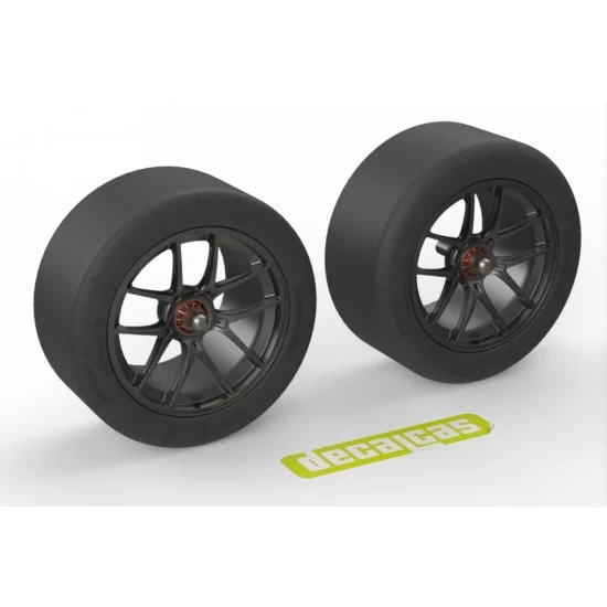 Decalcas PAR178 1/24 BMW M4 GT3 Rims and Tyres set for Nunu #PN24045 - Model Cars