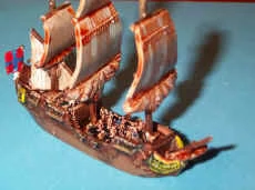 PIG180009 - LARGE WARSHIP - SQUARE RIGGER