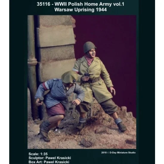 D-Day Miniature 35116 1/35 WWII Polish Home Army Vol. 1 Warsaw Uprising (2 figures)