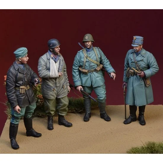 D-Day Miniature 35131 1/35 "For Queen and Country" - WWII Dutch Infantry Set (4 figures)