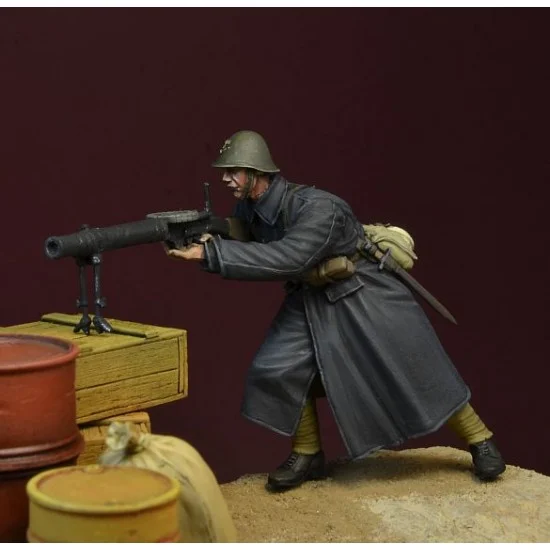 D-Day Miniature 35151 1/35 WWII Dutch Army Black Devils Lewis Gunner 1940