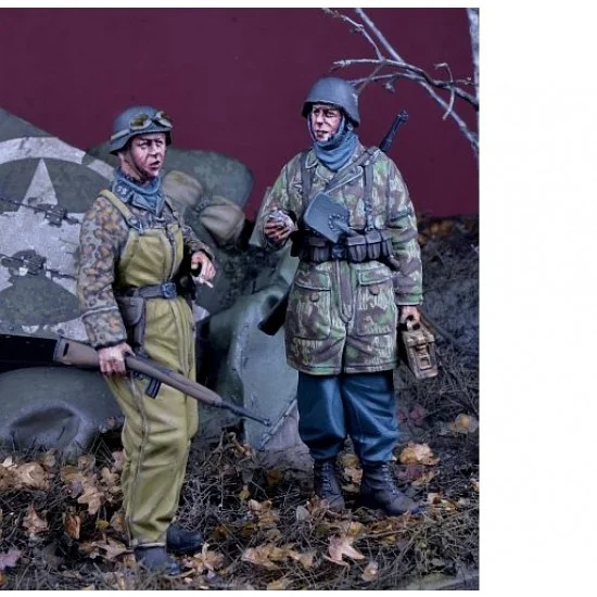 D-Day Miniature 35211 1/35 SS NCO & Fallschirmjager, Kampfgruppe Hansen