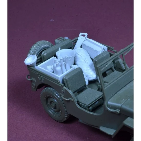 D-Day Miniature 35220 1/35 WWII US Jeep Accessories Set