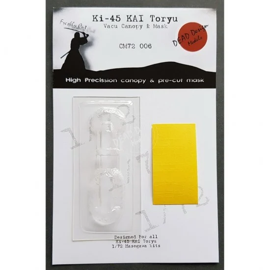 DEAD Design CM72006 1/72 Kawasaki Ki-45 Vacu Canopies & Masking for Hasegawa kits